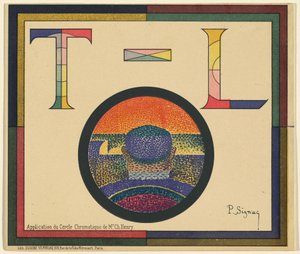 Anwendung des Farbkreises von Herrn Ch. Henry von Paul Signac