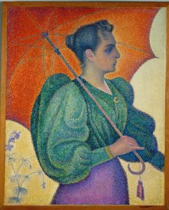 Die Frau mit dem Sonnenschirm von Paul Signac