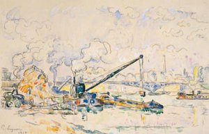 Le Pont Mirabeau. Der Sandhaufen von Paul Signac