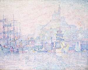 Marseille, La Bonne Mère, Morgennebel, 1907 von Paul Signac