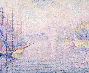 Hafen von Marseille, Morgennebel von Paul Signac