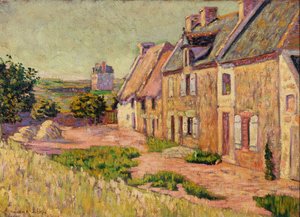 Saint-Briac, Hof in der Ville Hue, 1885 von Paul Signac