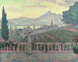 Frau auf der Terrasse, 1898