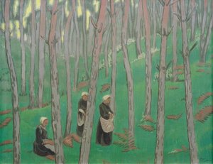 Pilzsammler im Wald von Paul Sérusier