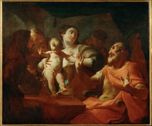 Der junge Moses vor dem Pharao von Paul Troger