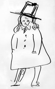 Porträt des französischen Dichters Charles Baudelaire (Zeichnung) von Paul Verlaine