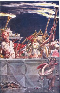 Gebt uns freundliche Hüter, Himmel! - Was waren das?, Illustration aus Der Sturm, 1908 von Paul Vincent Woodroffe