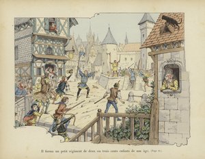 Er bildete ein kleines Regiment von zwei- oder dreihundert Kindern seines Alters
