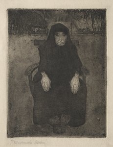 Sitzende alte Frau von Paula Modersohn-Becker