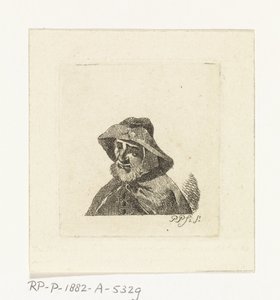 Alter Mann mit Fischerhut