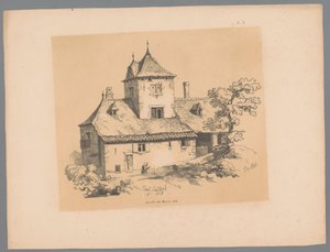 Ansicht eines Landhauses in Elsene (Pittoreske Ansichten von Paulus Lauters)