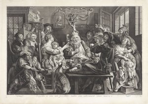 Der König trinkt (Dreikönige) von Paulus Pontius