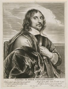 Porträt von Johannes de Heem von Paulus Pontius