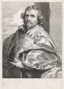 Porträt des Malers Daniël Mijtens (I) von Paulus Pontius