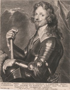 Serenissmus Princ. Franciscus Thomas a Sabaudia, Princ. Carignani, etc. Rüstung und Übung, von Paulus Pontius