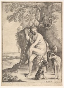 Sitzende Figur der Diana, der Jägerin, 1625-77 von Paulus Potter