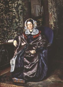 Porträt von Maria Pavlovna Druzhinina, späte 1840er von Pavel Andreevich Fedotov