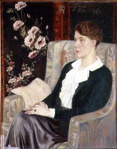 Porträt von Evdokiya Nikolaevna Glebova, der Schwester des Künstlers