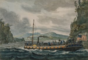 Dampfschifffahrt auf dem Hudson River, 1811-ca. 1813