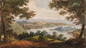 Washington und Georgetown von der Alexandria Road, 1811-ca. 1813 von Pavel Petrovic Svin