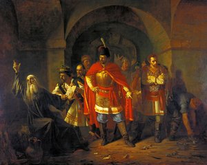 Patriarch Hermogenes weigert sich, die Polen zu segnen, 1860