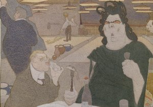 Karikatur von Fyodor Shalyapin, 1910er Jahre von Pavel Yegorovich Shcherbov