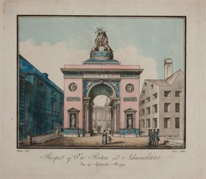 "Aussicht auf das Ehrenportal bei der Admiralität"