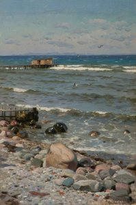 Am Strand von Peder Monsted