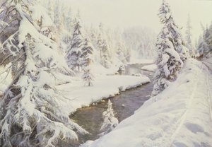 Winterlandschaft, St. Moritz