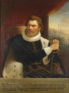 Porträt von Francisco de Villagra, 1873 von Pedro León Carmona