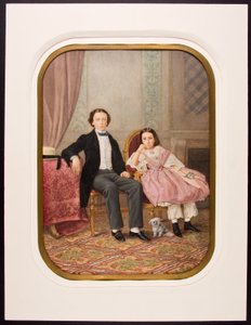 Antonio und Amelia del Valle y Serrano als Kinder von Pedro Martínez de Hebert