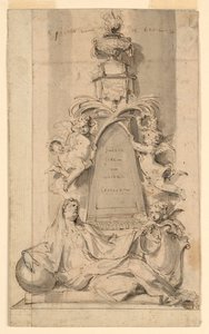 Entwurf für ein Denkmal für van der Cammen-Henriques in der Kirche St. Gumarus, Lier