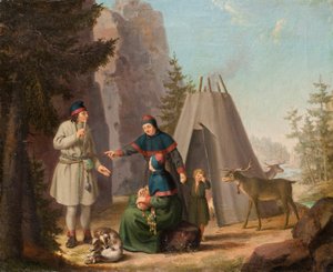 Die Kostüme der Lappen, ca. 1800 von Pehr Hilleström