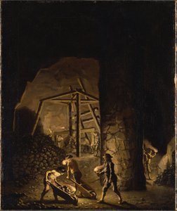 Eine Galerie in den Kupferminen von Falun
