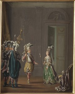 König Gustav III. von Schweden und Ulrika Eleonora von Fersen, von Pehr Hilleström von Pehr Hilleström