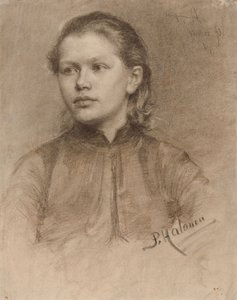Porträt einer jungen Frau von Pekka Halonen