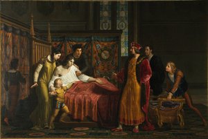 Karl VIII. besucht Gian Galeazzo Sforza in Pavia im Jahr 1494, 1816-1818