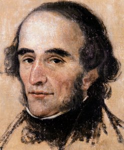 Porträt von Nicolo Paganini (1782-1840) italienischer Geiger und Komponist