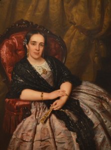 Porträt von Ana García Izcalbalceta, Ehefrau des Architekten der Hidalga von Pelegrí Clavé