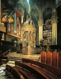 Mailänder Dom, Presbyterium mit Tabernakel, von Pellegrino Tibaldi von Pellegrino Tibaldi