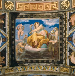 Personifikation der Astrologie, Fresko als Teil einer Serie von 7 freien Künsten von Pellegrino Tibaldi