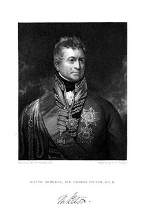 Sir Thomas Picton, britischer Soldat, 19. Jahrhundert von Peltro William Tomkins