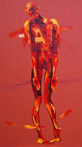 Simon trägt das Kreuz von Jesus - Station 5 von Penny Warden