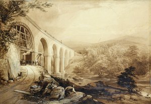 Quakers Yard Viadukt, um 1840