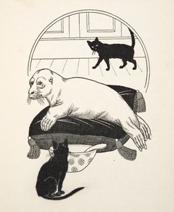 Eine domestizierte Robbe, aus Hundert Anekdoten über Tiere, veröffentlicht 1924