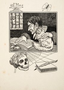 Sonnini und seine Katze, aus Hundert Anekdoten über Tiere, veröffentlicht 1924 von Percy J. Billingshurst