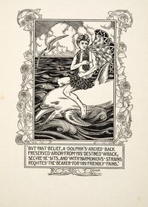 Der Delfin, aus Hundert Anekdoten über Tiere, veröffentlicht 1924 von Percy J. Billingshurst
