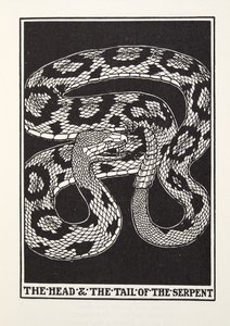 Der Kopf und der Schwanz der Schlange, aus Fontaine Fables, veröffentlicht 1905 von Percy J. Billingshurst