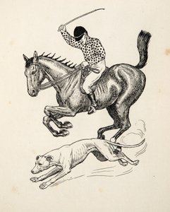 Das Pferd und der Windhund, aus Hundert Anekdoten über Tiere, veröffentlicht 1924 von Percy J. Billingshurst