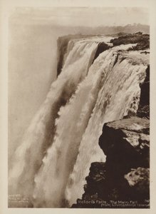 Victoriafälle, Der Hauptfall von der Livingstone-Insel von Percy M. Clark